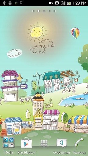 Cidade desenhada à mão - baixar grátis papel de parede animado Fantasia para Android.