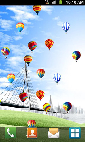 Baixar grátis o papel de parede animado Balões de ar quente para celulares e tablets Android.