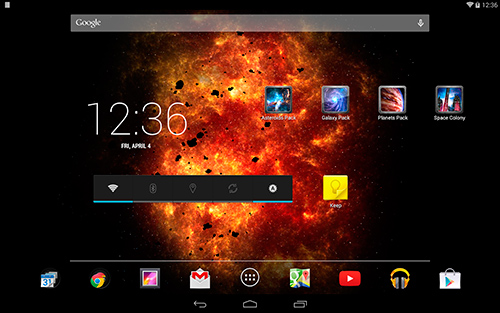 Galáxia de Inferno - baixar grátis papel de parede animado para Android 1.1.