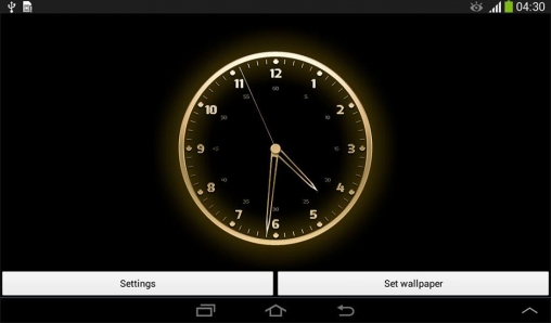 Relógio animado - baixar grátis papel de parede animado para Android 2.1.