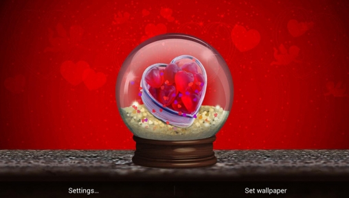 Mundo do Amor - baixar grátis papel de parede animado 3D para Android.