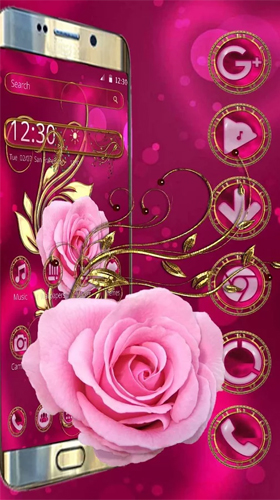 Baixar Rosa de vintage de luxo  - papel de parede animado gratuito para Android para desktop. 