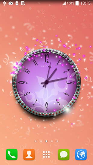 Relógio mágico - baixar grátis papel de parede animado Com horas para Android.