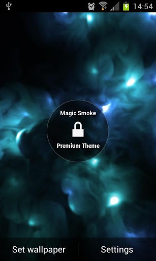 Fumaça mágica 3D - baixar grátis papel de parede animado para Android 2.1.