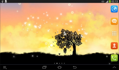 Baixar grátis o papel de parede animado Toque mágico para celulares e tablets Android.