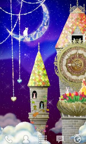 Torre do relógio mágico - baixar grátis papel de parede animado Fantasia para Android.