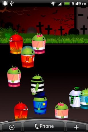 Mini cidade de droid - baixar grátis papel de parede animado para Android.
