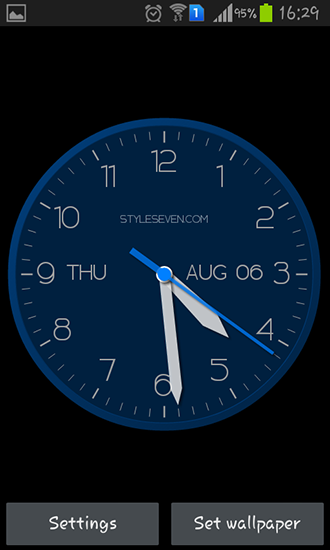Relógio moderno - baixar grátis papel de parede animado para Android 4.0.4.