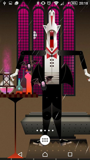 Monstro Dracula - baixar grátis papel de parede animado Vetor para Android.