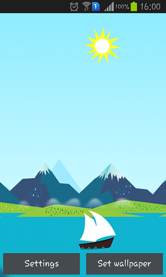 Montanhas agora - baixar grátis papel de parede animado Vetor para Android.