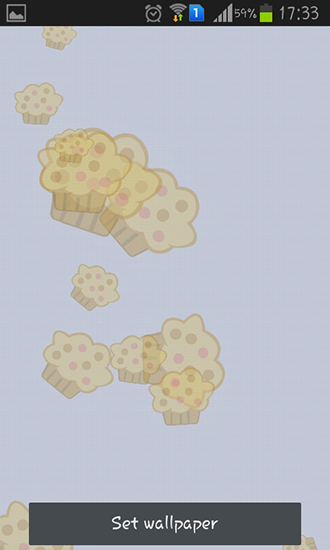 Baixar grátis o papel de parede animado Muffins para celulares e tablets Android.
