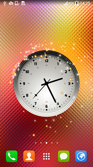Relógio Multicolorido - baixar grátis papel de parede animado Com horas para Android.