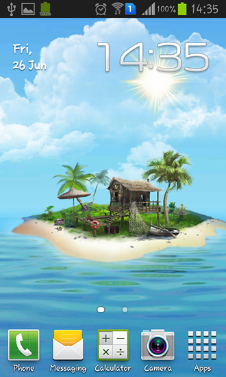 Ilha Misteriosa - baixar grátis papel de parede animado para Android 4.1.2.