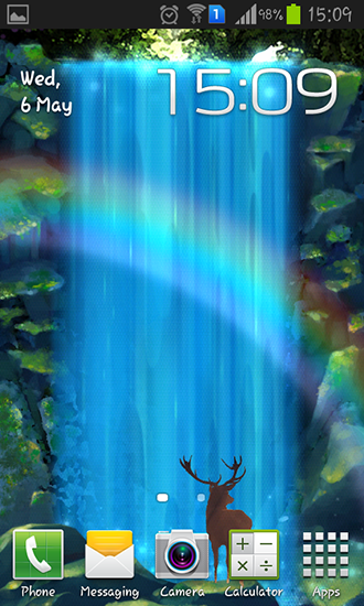 Cachoeira mística - baixar grátis papel de parede animado Animais para Android.