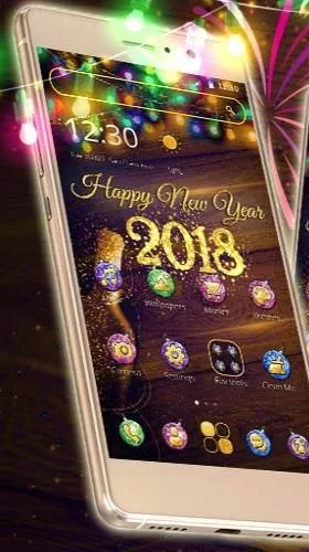 Baixar Ano Novo 2018  - papel de parede animado gratuito para Android para desktop. 