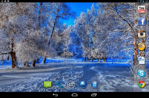 Inverno agradável - baixar grátis papel de parede animado para Android.