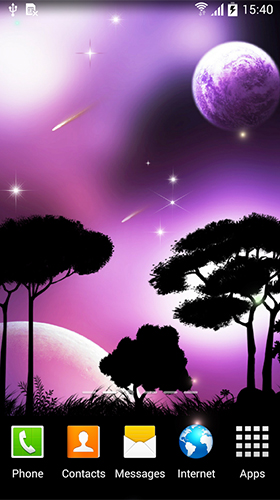 Baixar Céu noturno  - papel de parede animado gratuito para Android para desktop. 