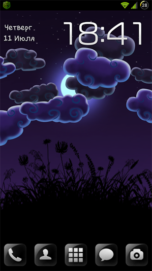 Natureza de noite HD - baixar grátis papel de parede animado Interativo para Android.