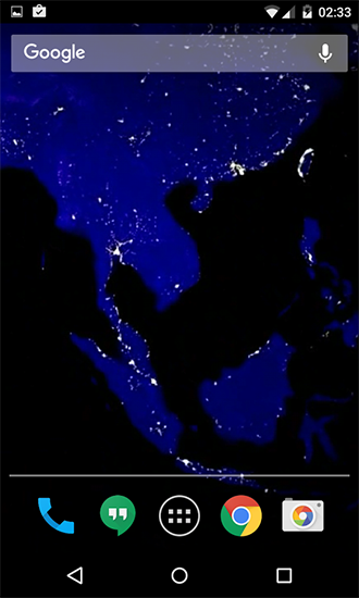 Planeta à noite - baixar grátis papel de parede animado Espaço para Android.