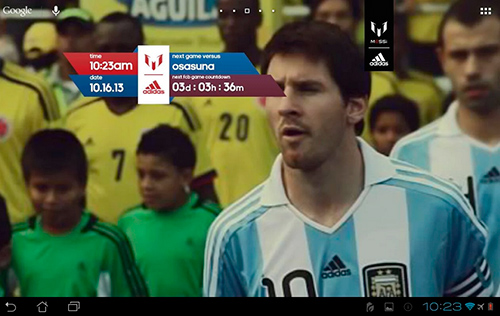 Baixar grátis o papel de parede animado Messi Oficial para celulares e tablets Android.