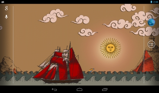 Baixar grátis o papel de parede animado Mar de papel para celulares e tablets Android.