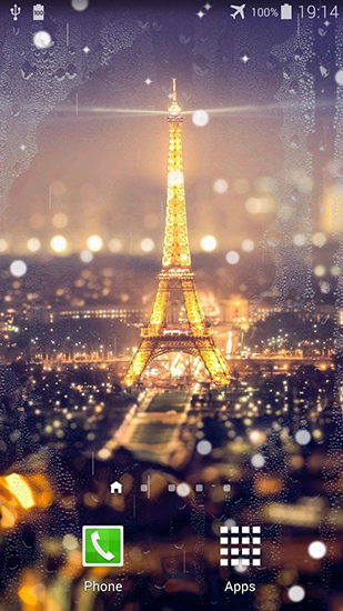 Baixar grátis o papel de parede animado Paris a noite para celulares e tablets Android.