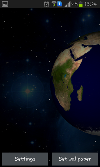 Planetas 3D - baixar grátis papel de parede animado Espaço para Android.