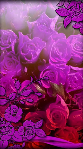 Baixar Flores roxas  - papel de parede animado gratuito para Android para desktop. 