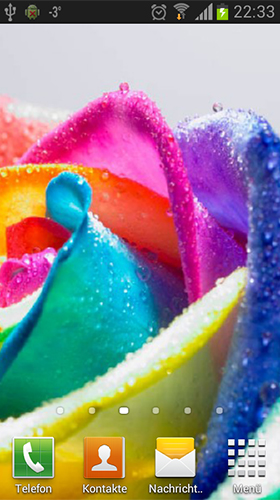 Baixar Rosas do arco-íris  - papel de parede animado gratuito para Android para desktop. 