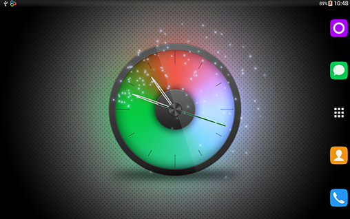 Baixar grátis o papel de parede animado Relógio Arco-íris para celulares e tablets Android.