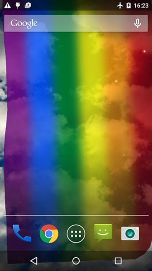 Bandeira do arco-íris - baixar grátis papel de parede animado para Android 4.0.3.