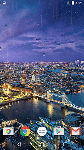 Baixar Londres chuvosa  - papel de parede animado gratuito para Android para desktop. 