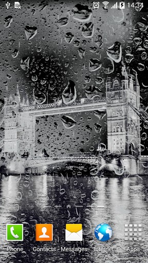 Londres chuvoso - baixar grátis papel de parede animado Interativo para Android.