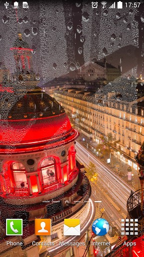 Baixar grátis o papel de parede animado Paris chuvoso para celulares e tablets Android.