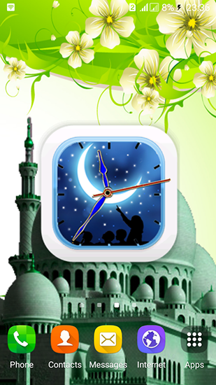 Ramadã: Relógio - baixar grátis papel de parede animado Com horas para Android.