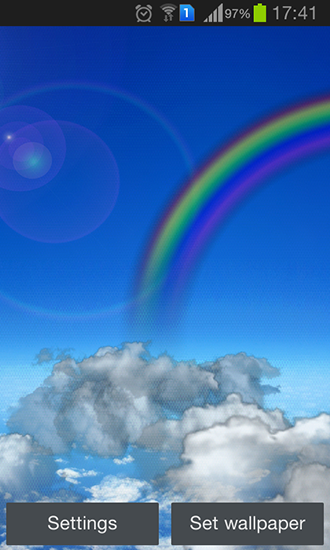 Baixar grátis o papel de parede animado Nuvens flutuando para celulares e tablets Android.