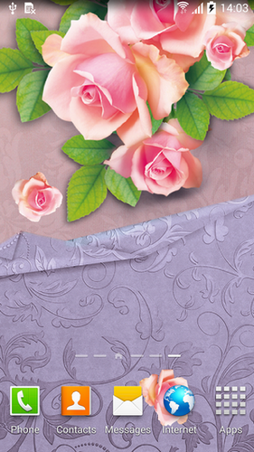 Rosa - baixar grátis papel de parede animado Flores para Android.