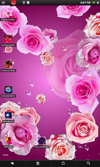 Rosas 2 - baixar grátis papel de parede animado Flores para Android.