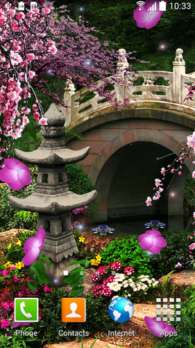 Sakura - baixar grátis papel de parede animado Interativo para Android.