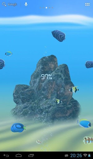 Mar: Bateria - baixar grátis papel de parede animado Aquários para Android.