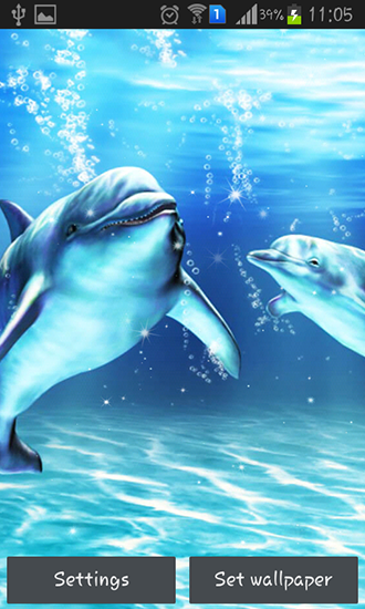 Golfinho do mar - baixar grátis papel de parede animado para Android 4.2.2.