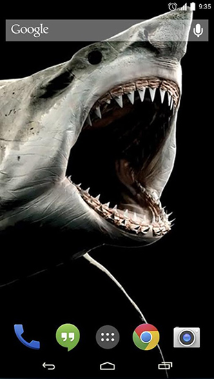 Baixar grátis o papel de parede animado Tubarão 3D para celulares e tablets Android.