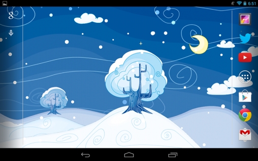 Noite siberiana - baixar grátis papel de parede animado para Android 4.0.2.