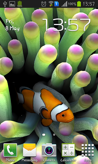 Simulador de aquário - baixar grátis papel de parede animado para Android 4.1.1.