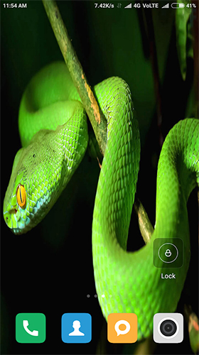 Baixar Serpente HD  - papel de parede animado gratuito para Android para desktop. 