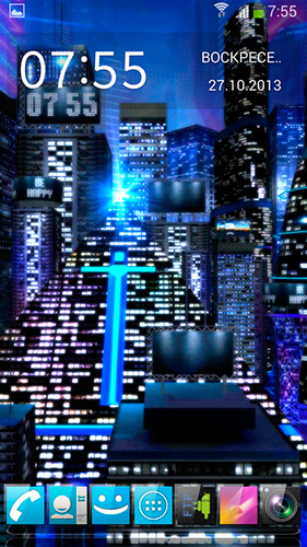Cidade de espaço 3D - baixar grátis papel de parede animado para Android 1.1.