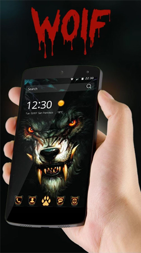 Baixar Lobo de rei sangrento espinhoso  - papel de parede animado gratuito para Android para desktop. 
