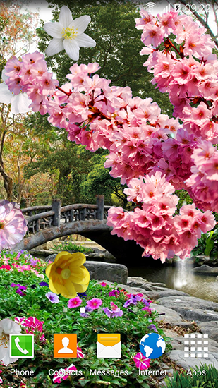 Jardim da Primavera - baixar grátis papel de parede animado para Android 4.2.