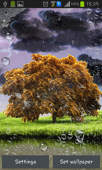 Tempestade de Primavera  - baixar grátis papel de parede animado para Android 2.3.