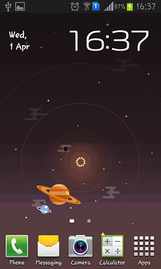 Estrela e universo - baixar grátis papel de parede animado para Android 4.0.2.